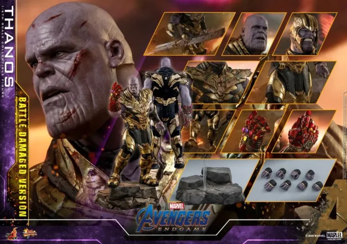 Avengers Endgame MMS564 Thanos Battle Damaged 1/6th Scale Collectible Figure - Imagen 4
