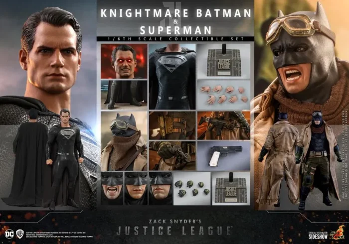 Zack Snyder Justice League TMS038 Batman Knightmare and Superman Black Suit 1/6 - Imagen 30