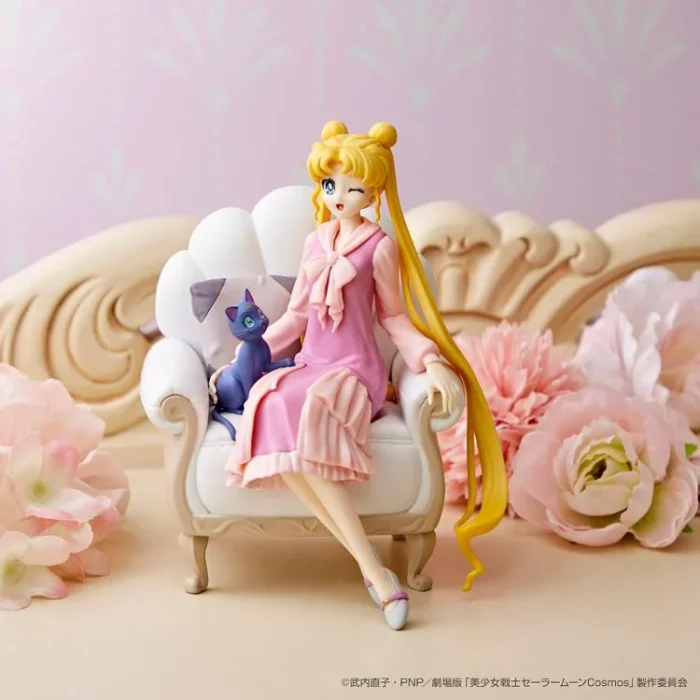 Sailor Moon Cosmos Ichibansho Usagi and Luna Antique Style - Imagen 3