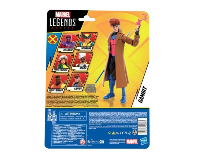 X Men 97 Marvel Legends Gambit Action Figure - Imagen 9