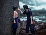 Naruto Shippuden Revible Moment Ichibansho Sasuke Uchiha and Itachi Uchiha Red Eyes Reflecting the Heart Figure