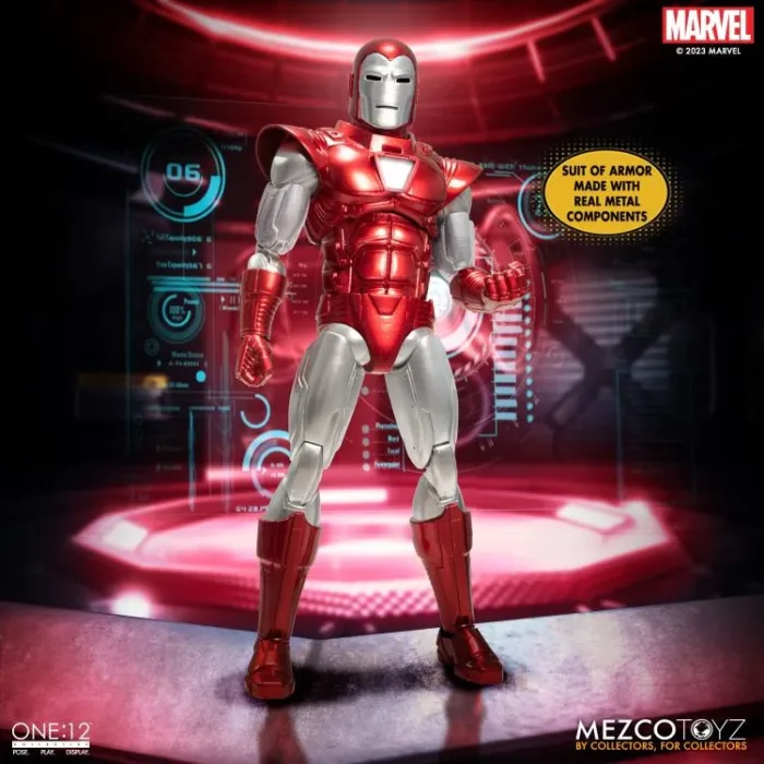 Marvel Comics One 12 Collective Iron Man Silver Centurion - Imagen 3