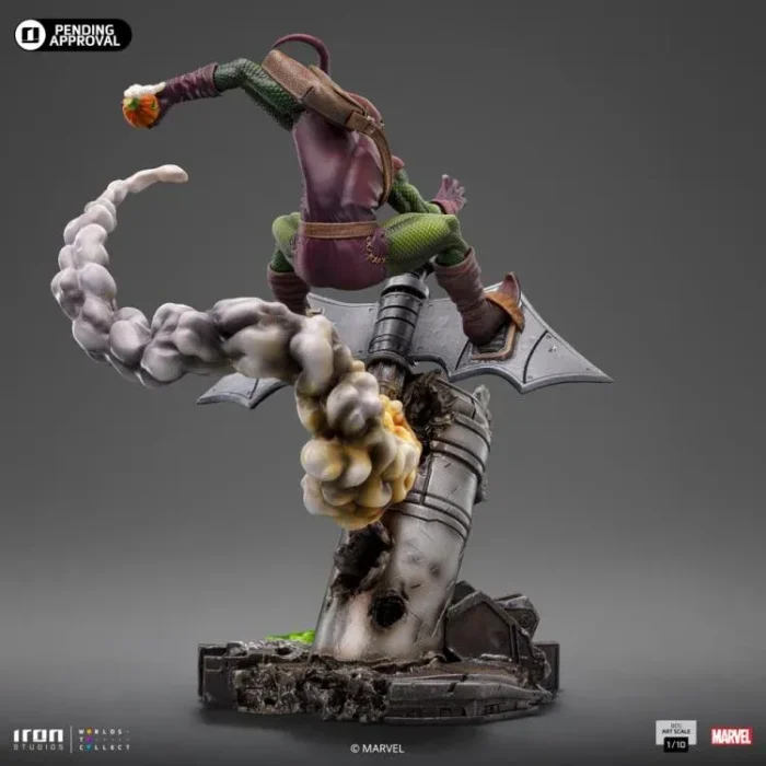 Marvel Spider Man vs Villains Battle Diorama Series Green Goblin 1/10 Art Scale Limited Edition Statue - Imagen 11