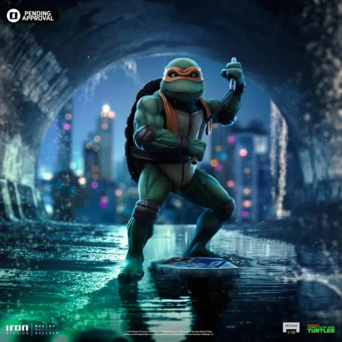 Teenage Mutant Ninja Turtles 1990 Michelangelo 1/10 Art Scale Limited Edition Statue - Imagen 4