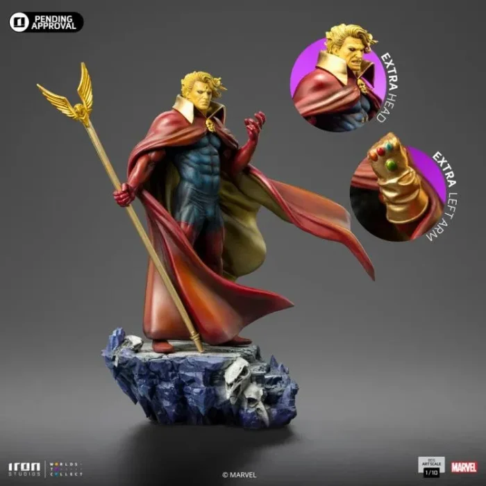 The Infinity Gauntlet Battle Diorama Series Adam Warlock 1/10 Art Scale Limited Edition Statue - Imagen 11