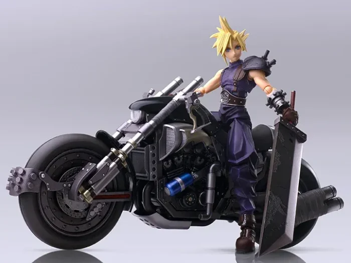 Final Fantasy VII Cloud Strife y Hardy Daytona Bring Arts Action Figure Set - Imagen 3