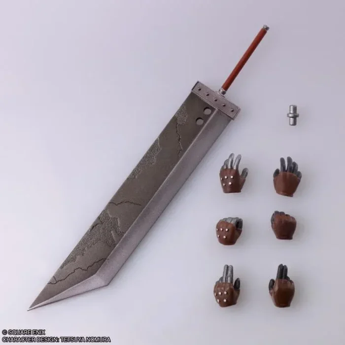Final Fantasy VII Cloud Strife y Hardy Daytona Bring Arts Action Figure Set - Imagen 7
