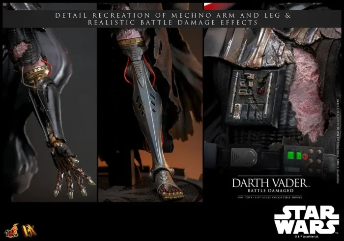 Star Wars DX45 Darth Vader Battle Damaged 1/6th Scale Collectible Figure - Imagen 8