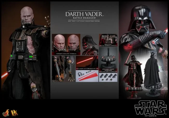 Star Wars DX45 Darth Vader Battle Damaged 1/6th Scale Collectible Figure - Imagen 20
