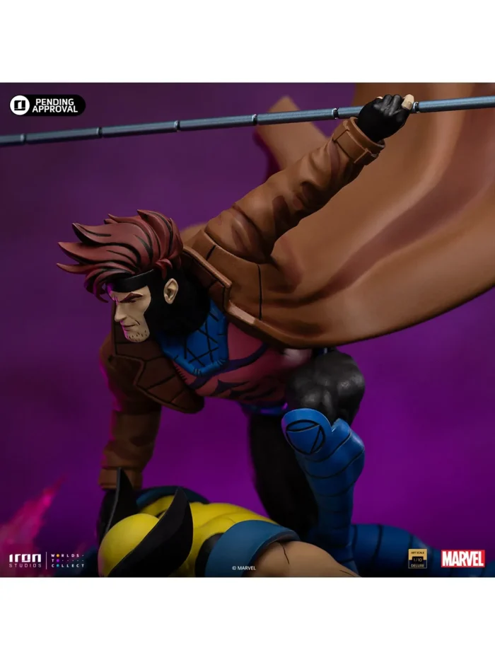 X Men 97 Gambit and Wolverine 1/10 Deluxe Art Scale Limited Edition Statue - Imagen 6