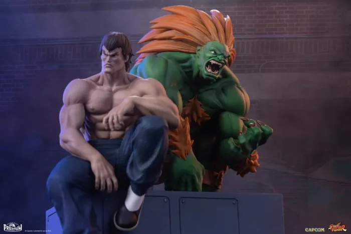 Street Fighter Street Jam Blanka and Fei Long 1/10 Scale Statue Set - Imagen 2