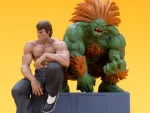Street Fighter Street Jam Blanka and Fei Long 1/10 Scale Statue Set