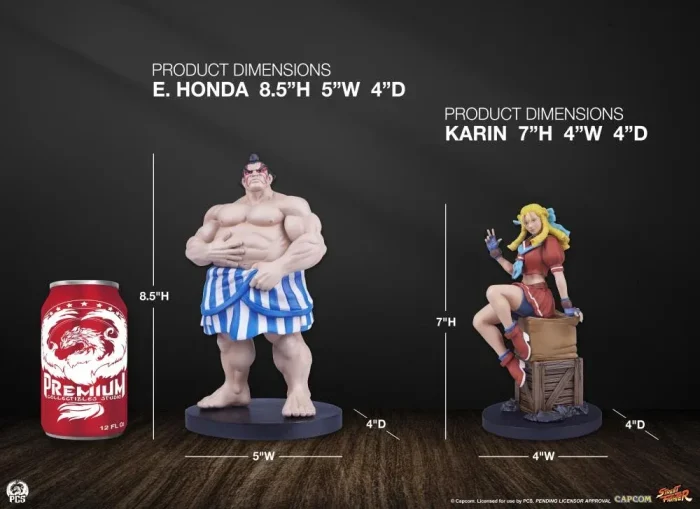 Street Fighter Street Jam Karin y E Honda 1/10 Scale Statue Set - Imagen 18