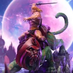 Masters of the Universe Battle Diorama Series He Man y Battle Cat 1/10 Deluxe Art Scale Limited Edition Statue