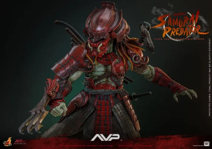 Alien vs. Predator AC06 Akaoni Samurai Predator 1/6th Scale Collectible Figure - Imagen 7