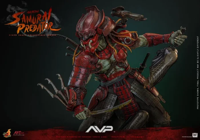 Alien vs. Predator AC06 Akaoni Samurai Predator 1/6th Scale Collectible Figure - Imagen 5