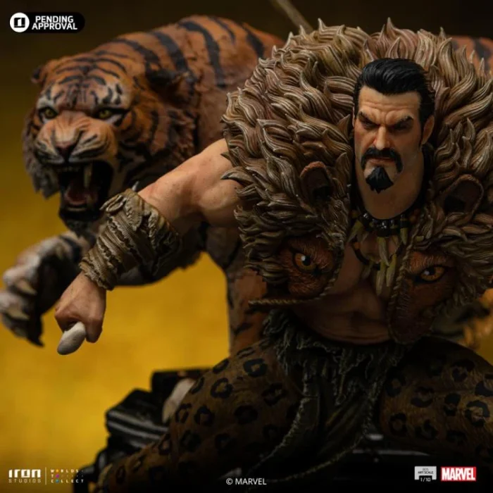 Marvel Spider Man vs Villains Battle Diorama Series Kraven 1/10 Art Scale Limited Edition Statue - Imagen 3