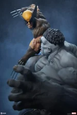 Marvel Grey Hulk vs Wolverine Maquette - Imagen 9