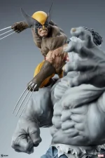 Marvel Grey Hulk vs Wolverine Maquette - Imagen 10