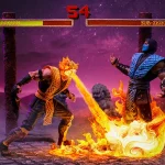 Mortal Kombat Scorpion Fatality 1/10 Deluxe Art Scale