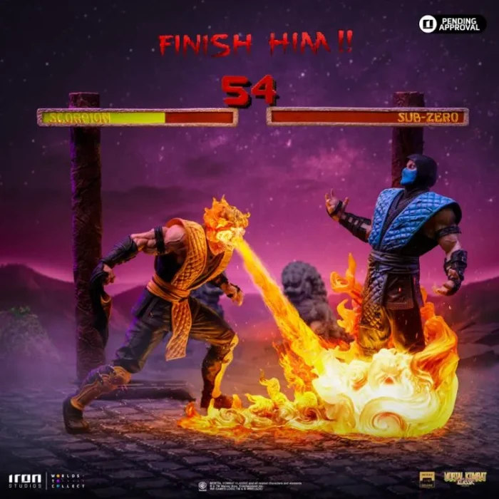 Mortal Kombat Scorpion Fatality 1/10 Deluxe Art Scale - Imagen 6