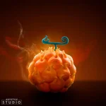 One Piece Super Figure Collection Flame Flame Fruit Replica - Imagen 2