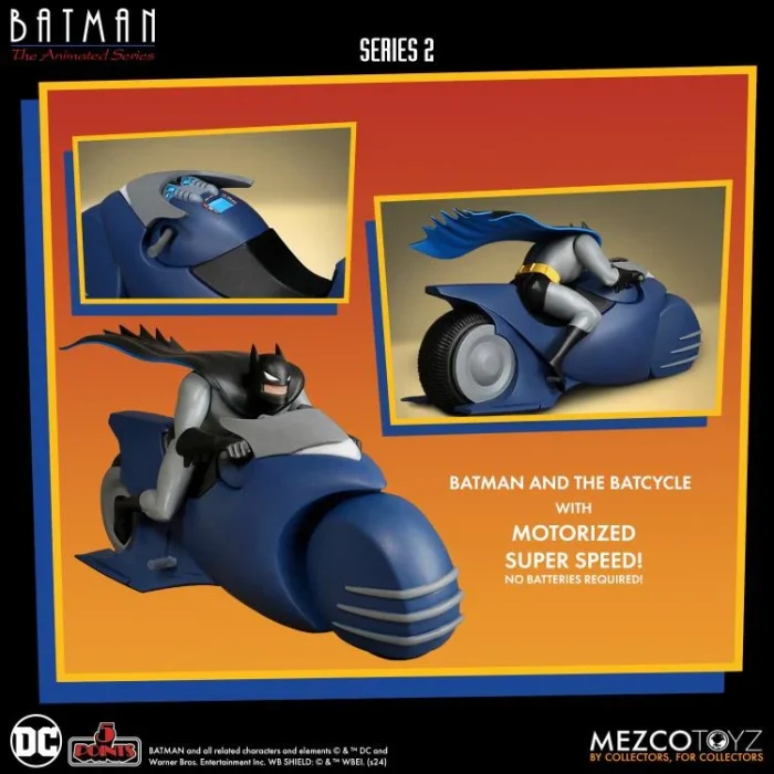 Batman The Animated Series 5 Points Batman and Batcycle - Imagen 2