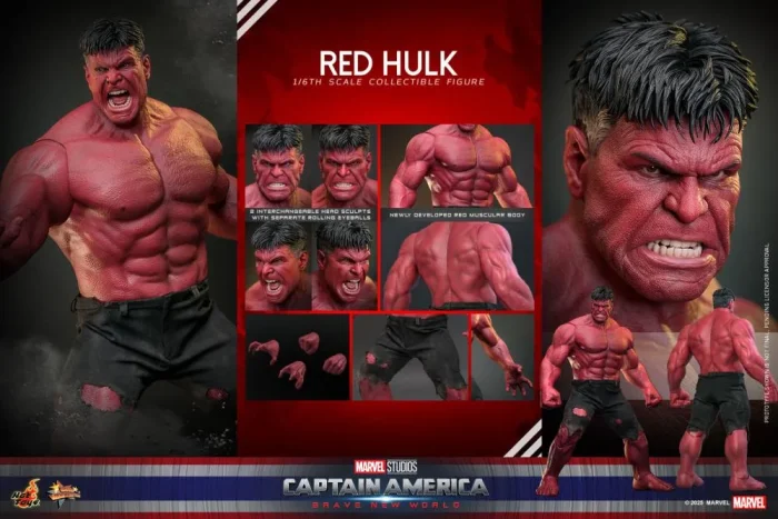 Captain America Brave New World MMS797 Red Hulk 1/6 Collectible Figure - Imagen 18