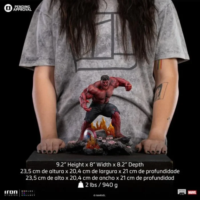 Captain America Brave New World Red Hulk 1/10 Art Scale - Imagen 14