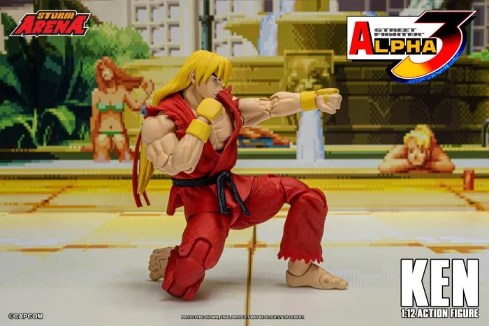 Street Fighter Alpha 3 Storm Arena Ken 1/12 Scale Action Figure - Imagen 10