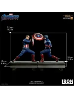 Avengers Endgame Battle Diorama Series Captain America Vs Captain Iron Studios - Imagen 10