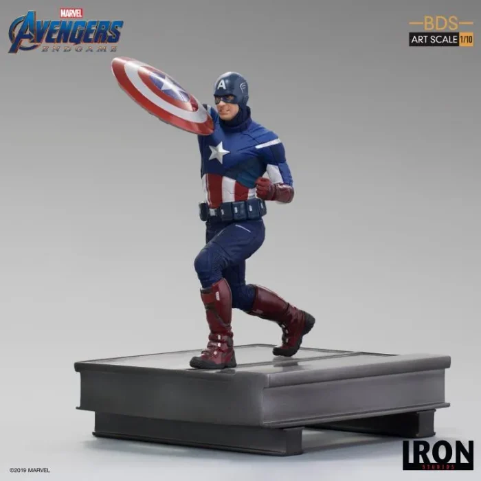 Avengers Endgame Battle Diorama Series Captain America Vs Captain Iron Studios - Imagen 17