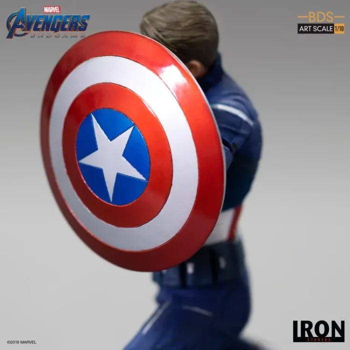 Avengers Endgame Battle Diorama Series Captain America Vs Captain Iron Studios - Imagen 9