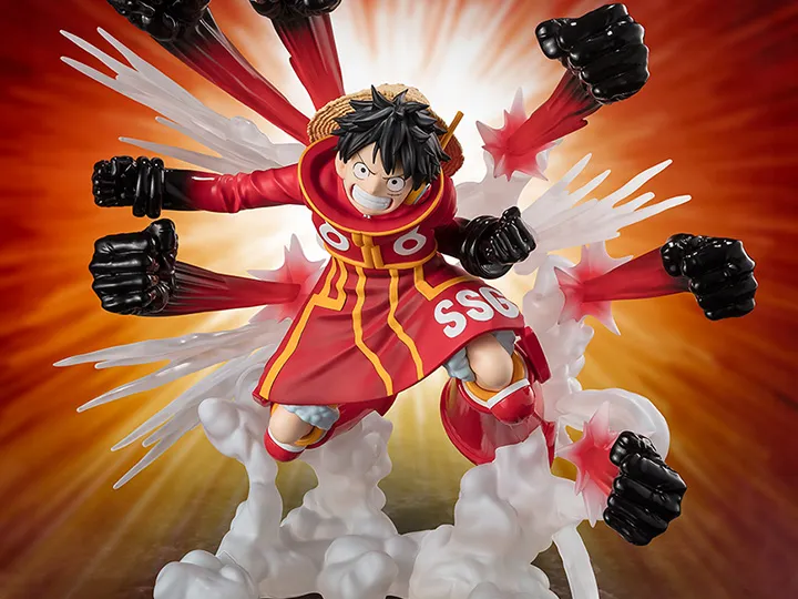One Piece FiguartsZERO Extra Battle Monkey D Luffy Gum Gum Hawk Gatling