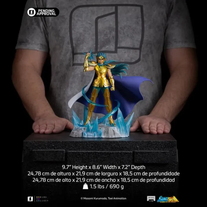 Saint Seiya Aquarius Camus 1/10 Art Scale Statue - Imagen 16