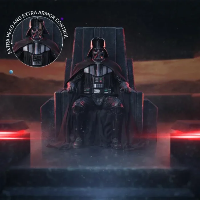 Star Wars Obi Wan Kenobi Darth Vader on Throne 1/10 Art Scale - Imagen 4
