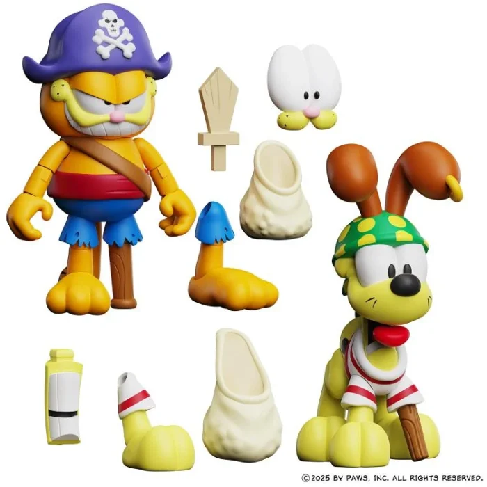 Garfield Halloween Adventure Pirate Garfield and Pirate Odie Figure Two Pack - Imagen 12