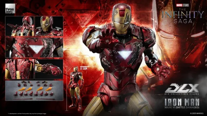 Marvel The Infinity Saga DLX Iron Man Mark 6 Battle Damaged Ver 1/12 - Imagen 14