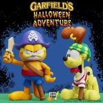 Garfield Halloween Adventure Pirate Garfield and Pirate Odie Figure Two Pack - Imagen 2