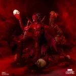 Marvel Legends Series Marvel Mephisto With Infernal Throne - Imagen 2