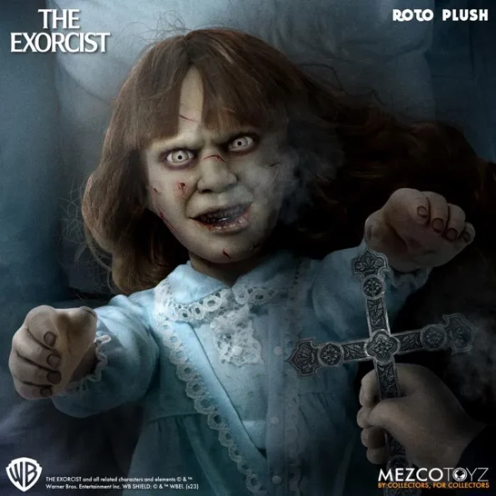 The Exorcist Mezco Designer Series Regan MacNeil Roto Plush Doll - Imagen 7