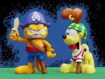Garfield Halloween Adventure Pirate Garfield and Pirate Odie Figure Two Pack