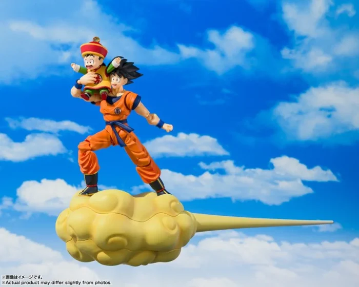Dragon Ball Z SH Figuarts Son Goku and Son Gohan Childhood with Nimbus Cloud - Imagen 3
