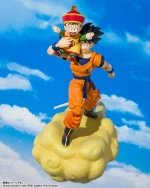 Dragon Ball Z SH Figuarts Son Goku and Son Gohan Childhood with Nimbus Cloud - Imagen 2