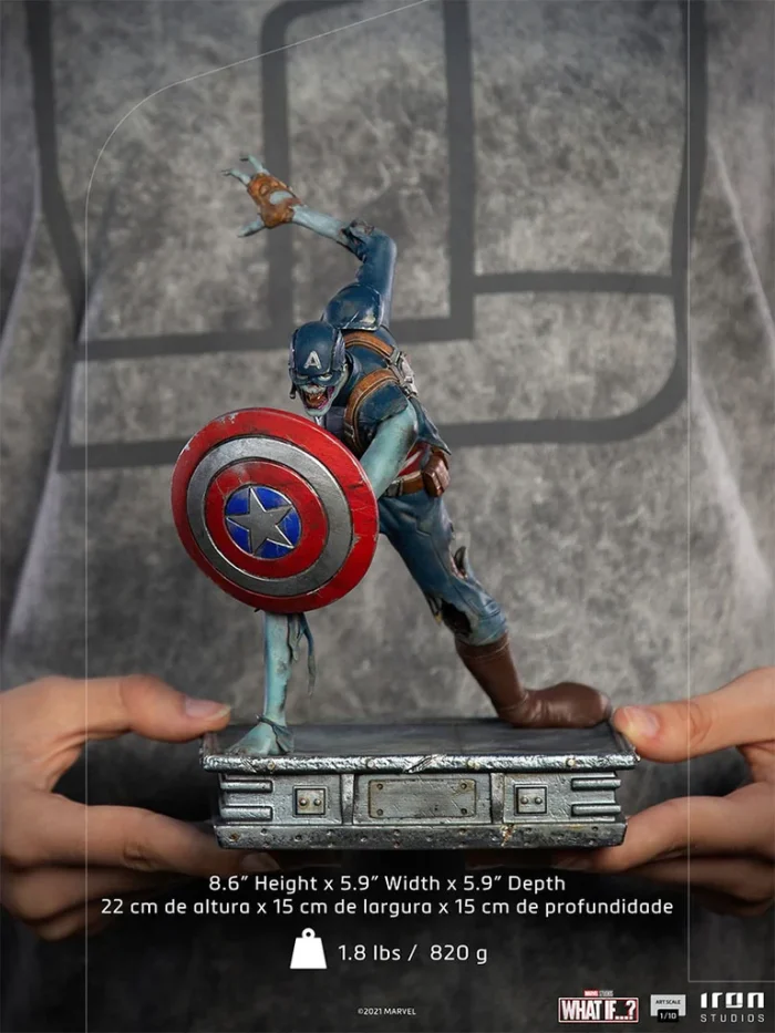 What If Zombie Captain America 1/10 Art Scale - Imagen 9