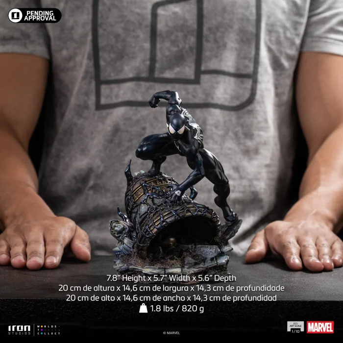 Marvel Comics Battle Diorama Series Spider Man Black Suit 1/10 - Imagen 16