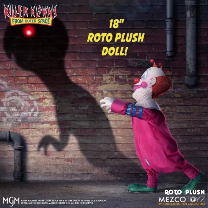 Killer Klowns from Outer Space Mezco Designer Series Slim Roto Plush Doll - Imagen 3