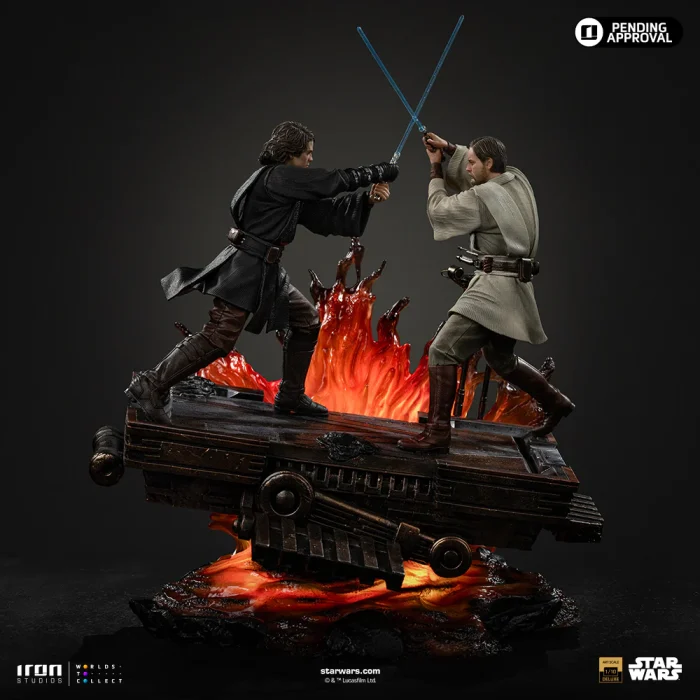 Anakin vs Obi Wan Revenge of the Sith 20th Years Anniversary Star Wars Art Scale 1/10 - Imagen 4