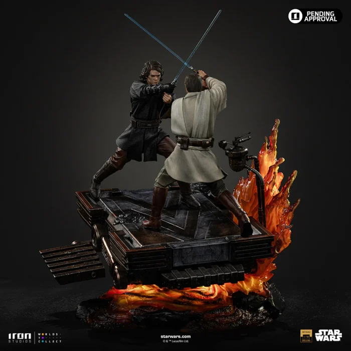Anakin vs Obi Wan Revenge of the Sith 20th Years Anniversary Star Wars Art Scale 1/10 - Imagen 2