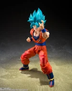 Dragon Ball Super SH Figuarts Super Saiyan God Super Saiyan Goku Blue Power Transcending Limits - Imagen 4